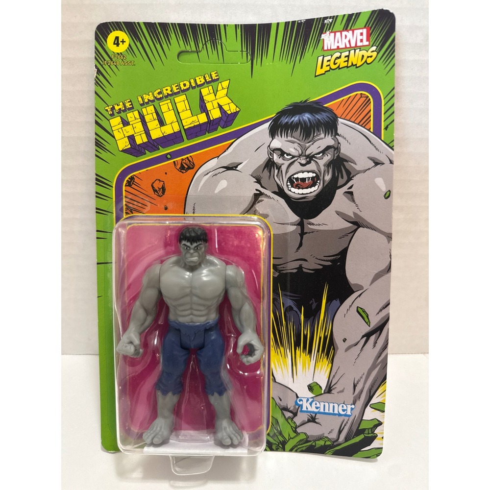 Marvel Legends Retro Grey Hulk 3.75 Inch Action Figure Kenner Hasbro F2662 NEW